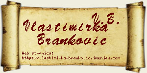 Vlastimirka Branković vizit kartica
